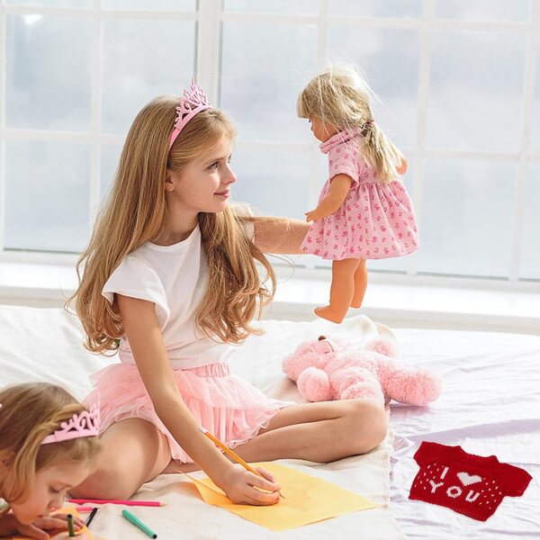 Gatuida Set 5 Abiti in Filato per Orsetti 16,5x10,5 cm Accessori Bambole Peluche