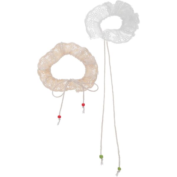 SEWACC 4 Collari in Pizzo Miniature Vintage per bamboles, Accessori Eleganti 6x6 cm