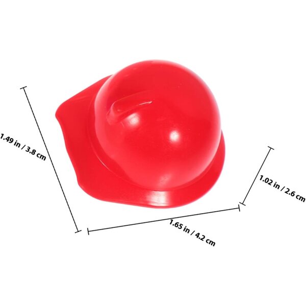 Mini caschi da cantiere per bambole Gatuida in polypropylene colorati, set da 40 pezzi