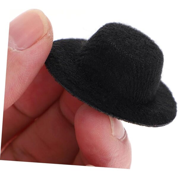 VICASKY 40 mini cappelli a cilindro neri per decorazioni, artigianato e accessori DIY