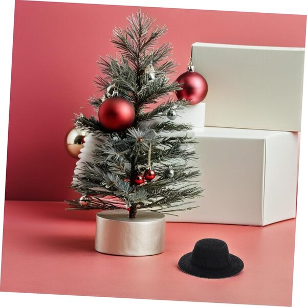 VICASKY 40 mini cappelli a cilindro neri per decorazioni, artigianato e accessori DIY