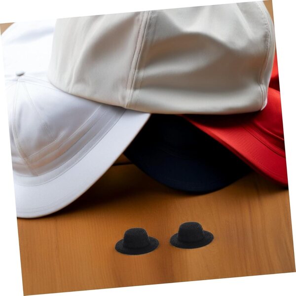VICASKY 40 mini cappelli a cilindro neri per decorazioni, artigianato e accessori DIY