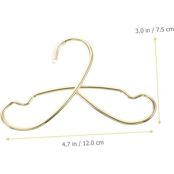 Gatuida Set 5 Cintres per Vestiti di Bambola Miniatura Decorativi e Resistenti