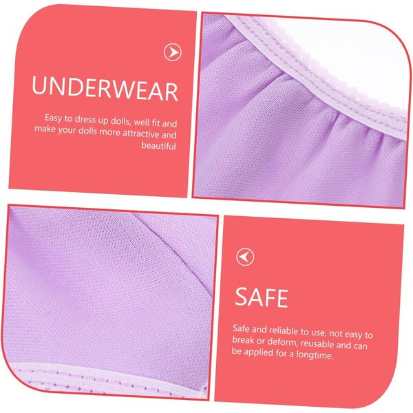 Gatuida Set 10 Culotte in Poliestere per Bambole da 18 Pollici, Accessori di Vestizione