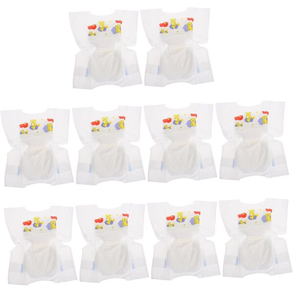 VICASKY 10 pezzi Pannolini Lavabili Realistici per Bambole Accessori Gioco Ruolo Bambini