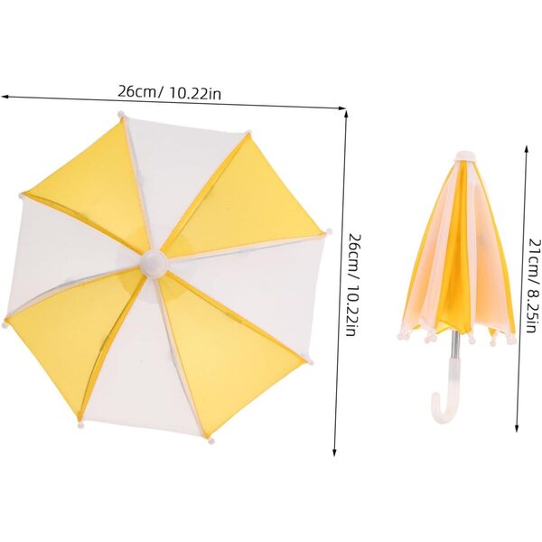 Set mit 4 Miniatur-Parapluie für 18-Zoll-Puppen, langlebiges und realistisches Gatuida-Zubehör