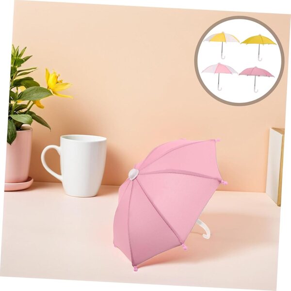 Set mit 4 Miniatur-Parapluie für 18-Zoll-Puppen, langlebiges und realistisches Gatuida-Zubehör