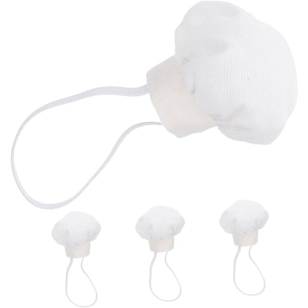 Set mit 4 Mini-Baumwollhüten für Puppen 10–15 cm – kreatives Zubehör von Gatuida