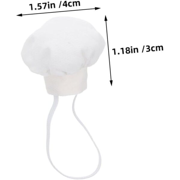 Set mit 4 Mini-Baumwollhüten für Puppen 10–15 cm – kreatives Zubehör von Gatuida