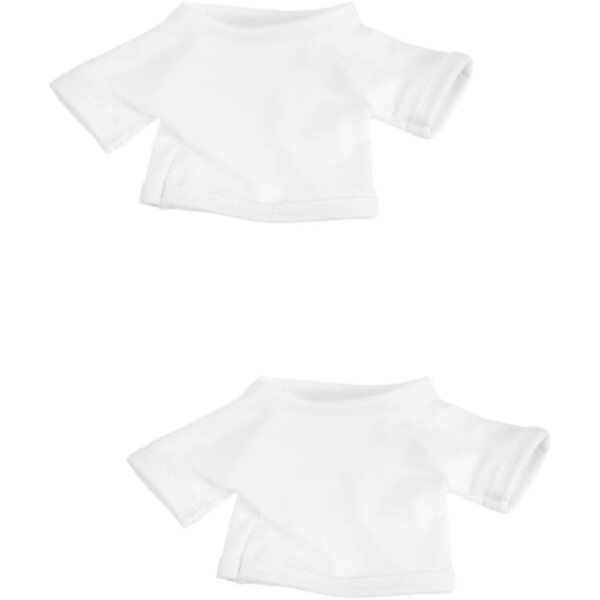 VICASKY Set 2 T-Shirt Bianchi Morbidi per Orsetti di Peluche 35 cm, Comodi e Riutilizzabili