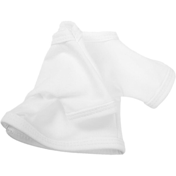 VICASKY Set mit 2 weichen weißen T-Shirts für Teddybären, 35 cm, bequem und wiederverwendbar