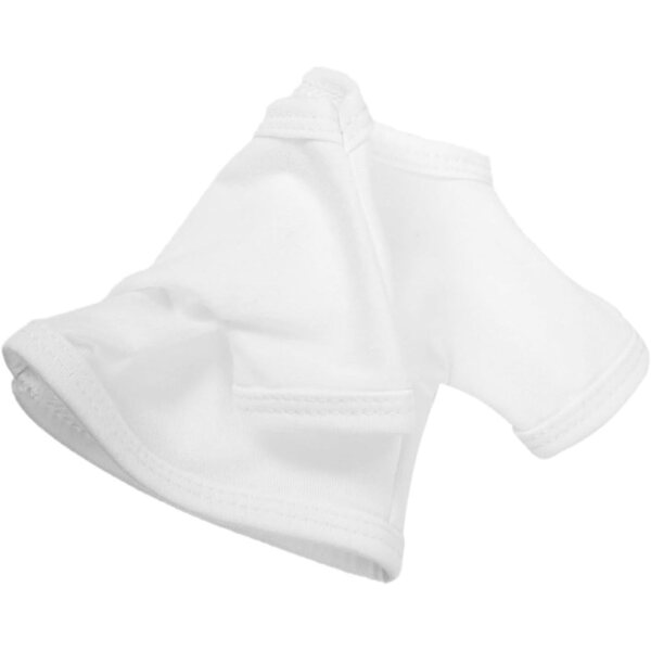 VICASKY Set mit 2 weichen weißen T-Shirts für Teddybären, 35 cm, bequem und wiederverwendbar