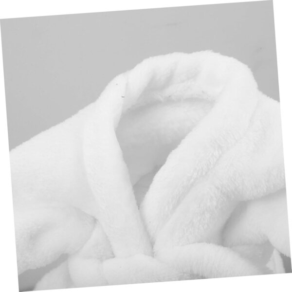 VICASKY Peignoir Miniature per Bambole e Peluche – Morbido e Confortevole Bianco