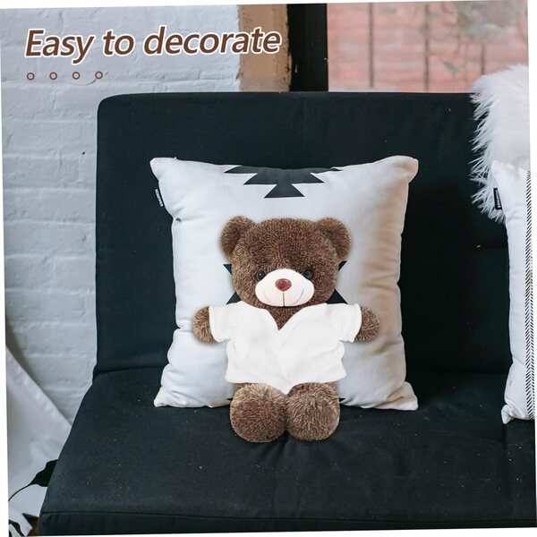 VICASKY Peignoir Miniature per Bambole e Peluche – Morbido e Confortevole Bianco