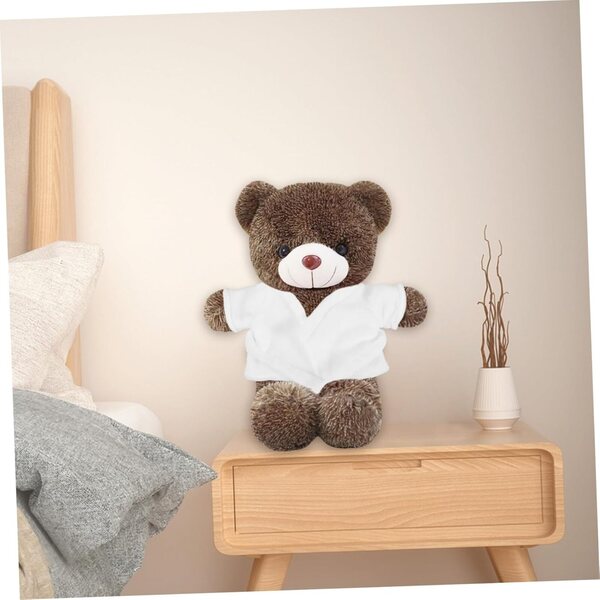 VICASKY Peignoir Miniature per Bambole e Peluche – Morbido e Confortevole Bianco