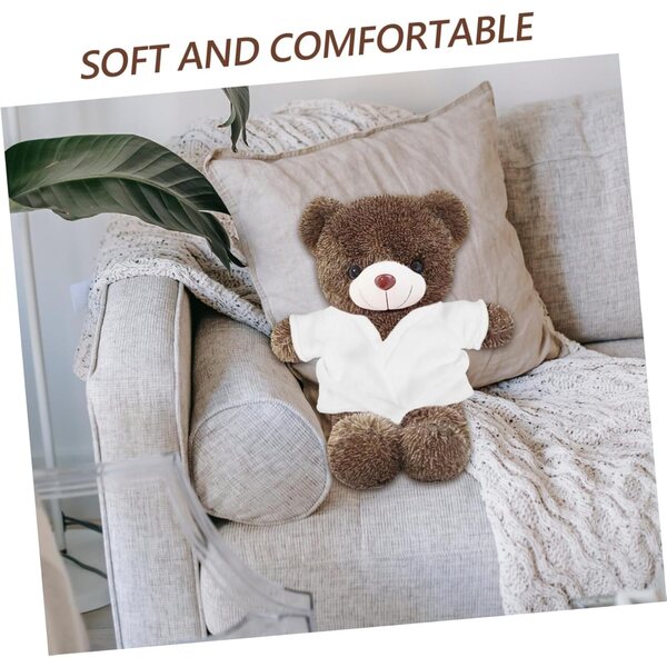 VICASKY Peignoir Miniature per Bambole e Peluche – Morbido e Confortevole Bianco