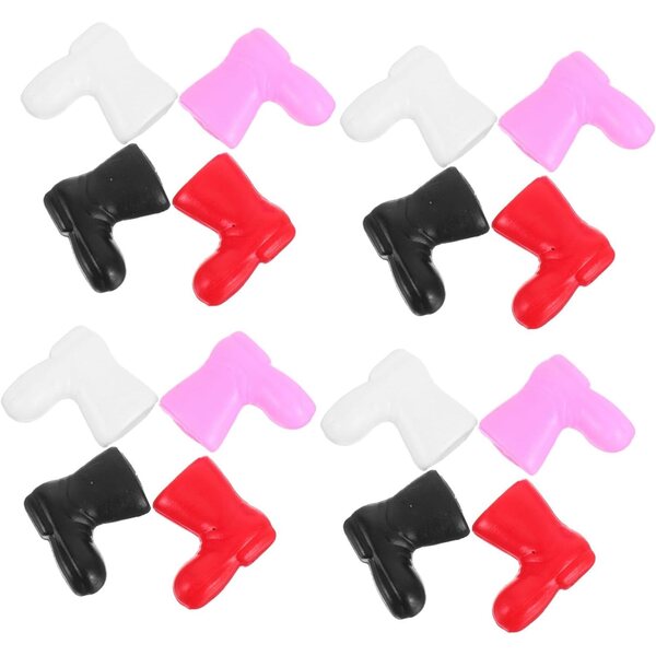 VICASKY 96 Mini Scarpe di Babbo Natale Decorazioni Natalizie per Bricolage e Case delle Bambole