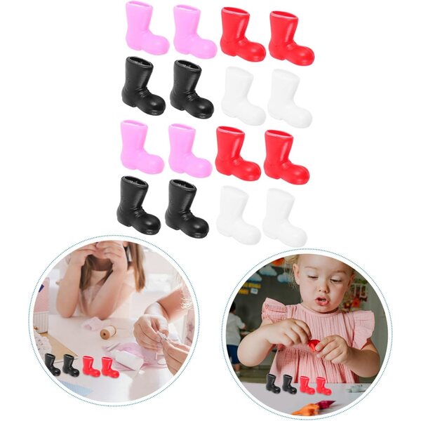 VICASKY 96 Mini Scarpe di Babbo Natale Decorazioni Natalizie per Bricolage e Case delle Bambole