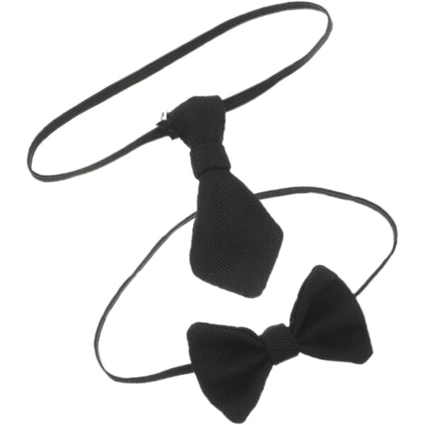 HEMOTON 2 Fioccos in Cotone Nero per bamboles – Accessori Costume Miniatura Chic