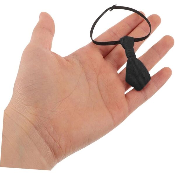 HEMOTON 2 Fioccos in Cotone Nero per bamboles – Accessori Costume Miniatura Chic