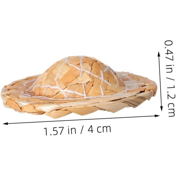 VICASKY Mini Cappelli di Paglia Naturale 24 pezzi per Decorazioni e Progetti DIY