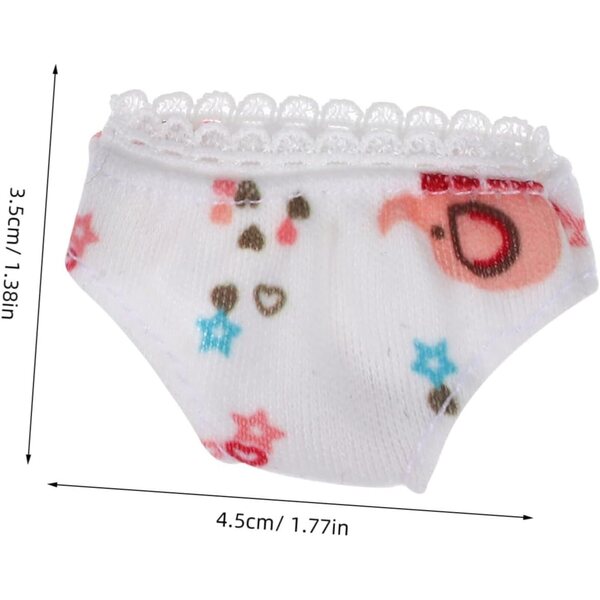 Gatuida 3 Mini-Culottes per Bambole in Tessuto Riutilizzabili e Facili da Indossare