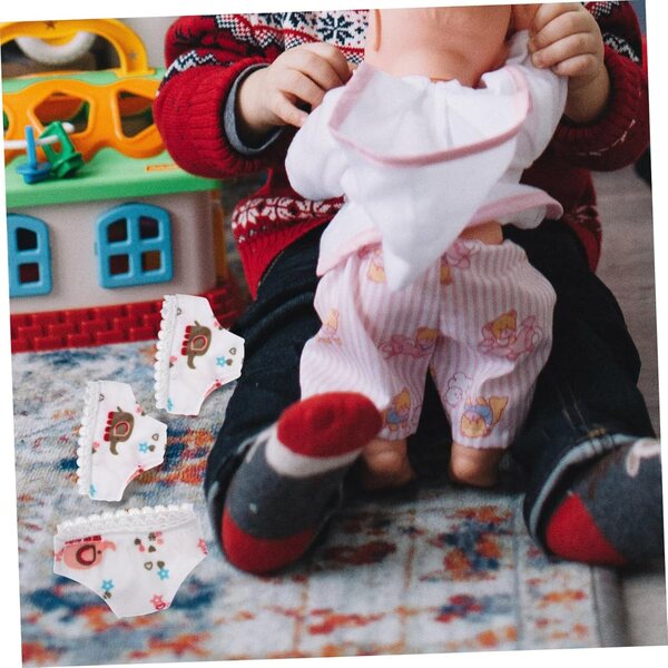 Gatuida 3 Mini-Culottes per Bambole in Tessuto Riutilizzabili e Facili da Indossare