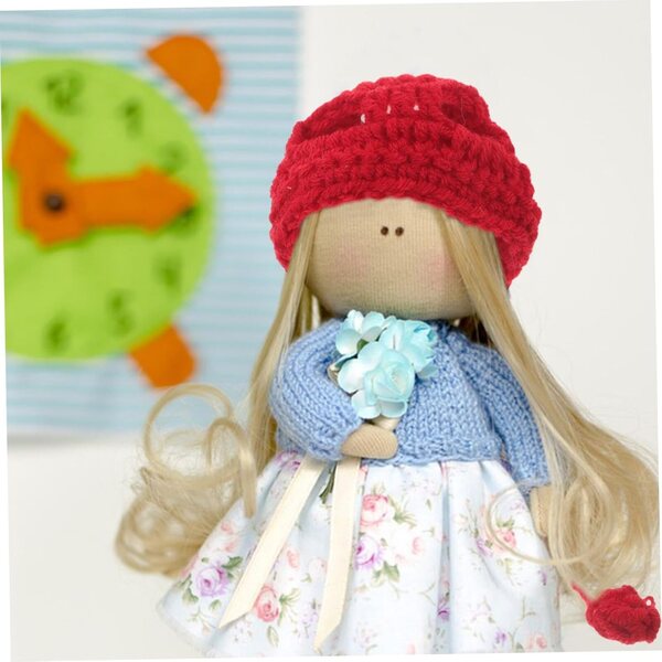 Gatuida Set 6 Mini Cappelli di Lana fatti a Mano per Pupazzi e Decorazioni Natalizie