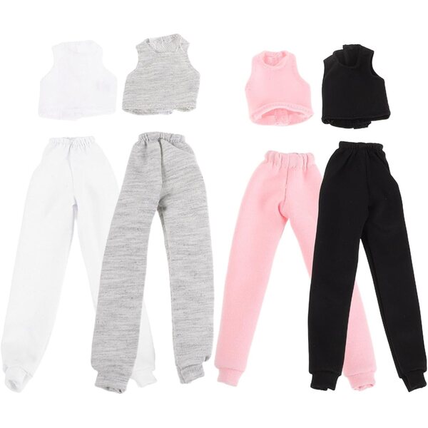 Gatuida Set 4 Gilet e Pantaloni per bambole 30 cm – Abbigliamento Estate Facile da Indossare