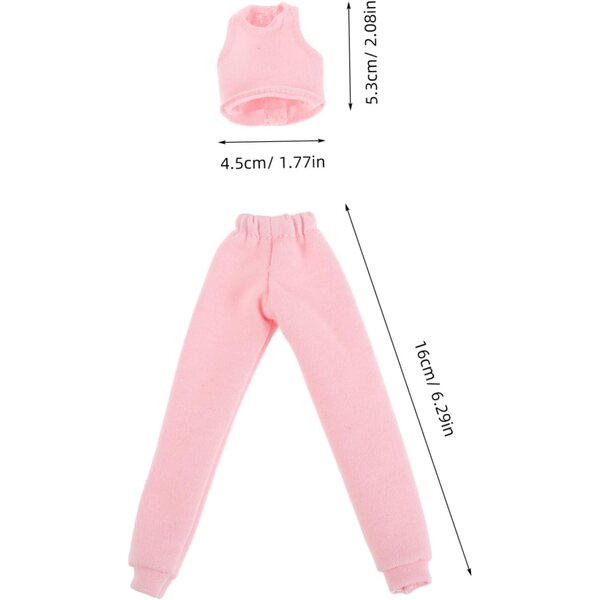Gatuida Set 4 Gilet e Pantaloni per bambole 30 cm – Abbigliamento Estate Facile da Indossare