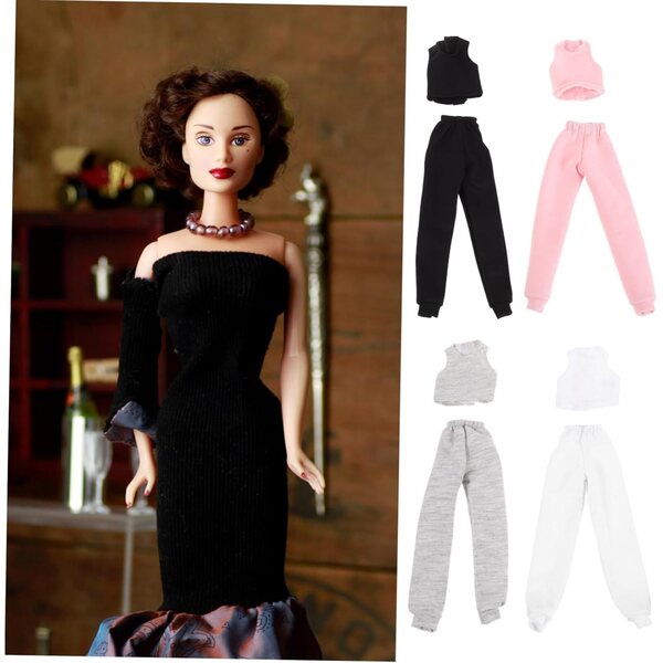 Gatuida Set 4 Gilet e Pantaloni per bambole 30 cm – Abbigliamento Estate Facile da Indossare
