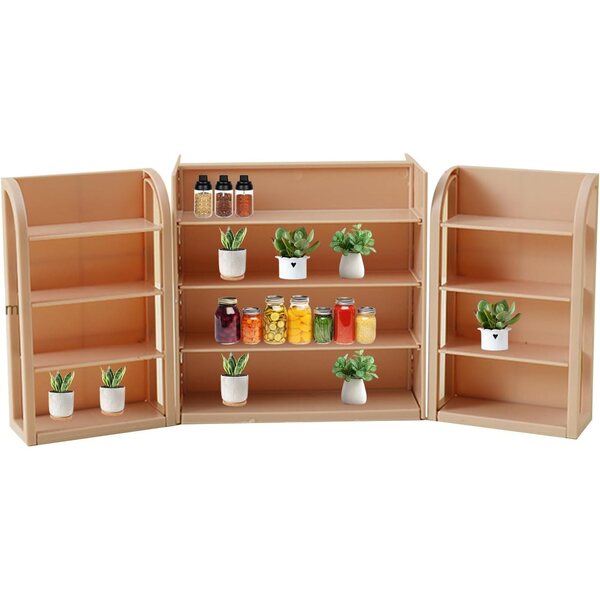 Mini scaffali supermercato in miniatura per casa delle bambole - mobili salvaspazio