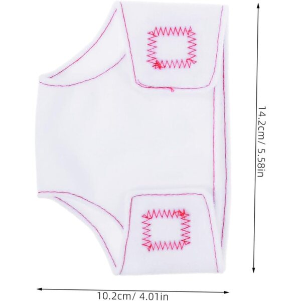 HEMOTON Set di 4 Pannolini Riutilizzabili per Bambole - Biancheria Intima di Stoffa Comoda e Pratica