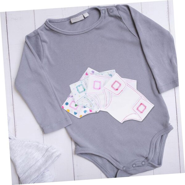 HEMOTON Set di 4 Pannolini Riutilizzabili per Bambole - Biancheria Intima di Stoffa Comoda e Pratica