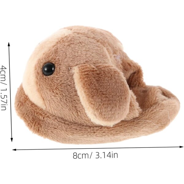 HEMOTON Scarpe Puppola in Peluche con Motivi Animali, Calde e Confortevoli per Inverno