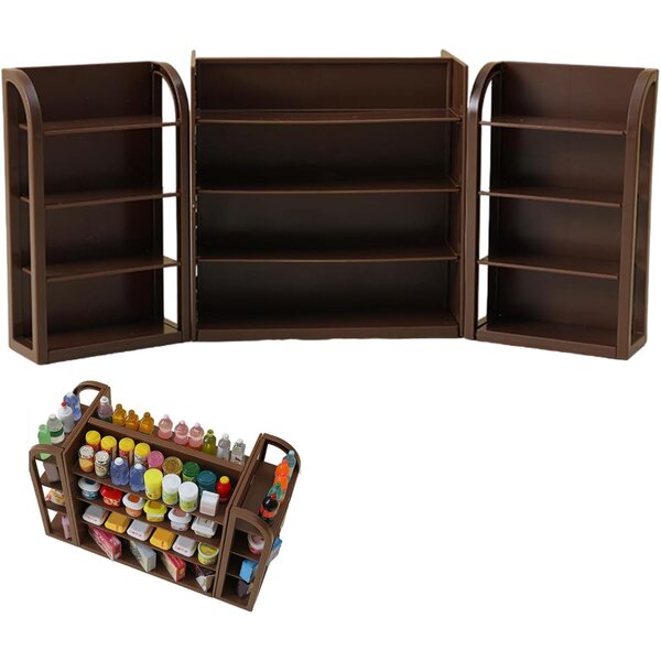 Mini scaffali supermercato in miniatura per casa delle bambole e giochi di ruolo