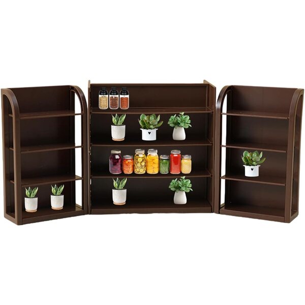 Mini scaffali supermercato in miniatura per casa delle bambole e giochi di ruolo