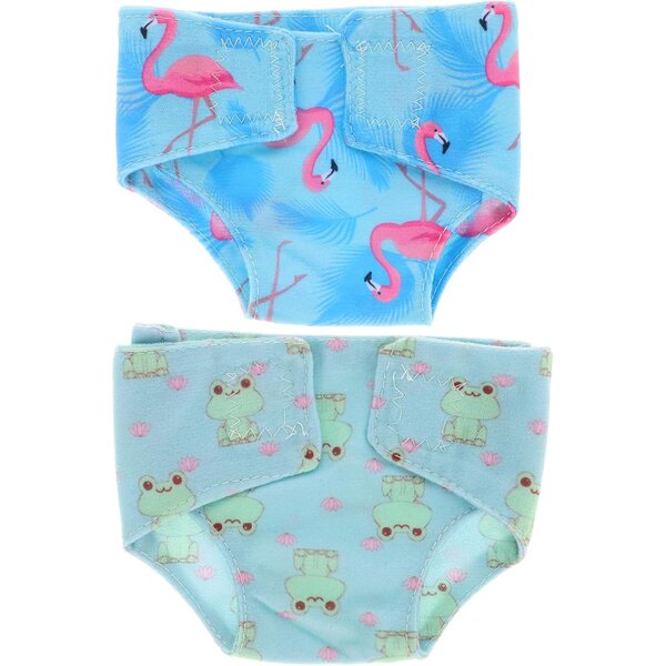 Gatuida 2 Culottes in Tessuto per bamboles 18 cm - Sottovesti Lavabili e Riutilizzabili