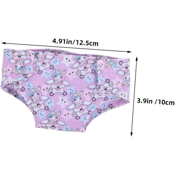 Gatuida 2 Culottes in Tessuto per bamboles 18 cm - Sottovesti Lavabili e Riutilizzabili