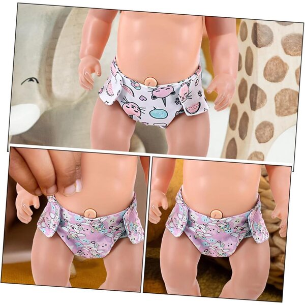 Gatuida 2 Culottes in Tessuto per bamboles 18 cm - Sottovesti Lavabili e Riutilizzabili