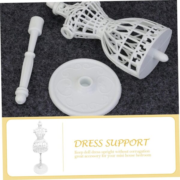 Gatuida Set 2 Mini Manichini di Plastica per Vestiti di Bambole, Supporti Resistenti e Realistici