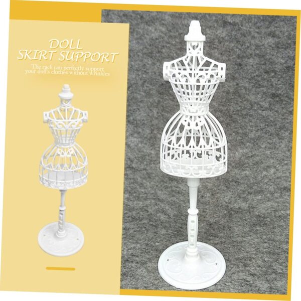 Gatuida Set 2 Mini Manichini di Plastica per Vestiti di Bambole, Supporti Resistenti e Realistici