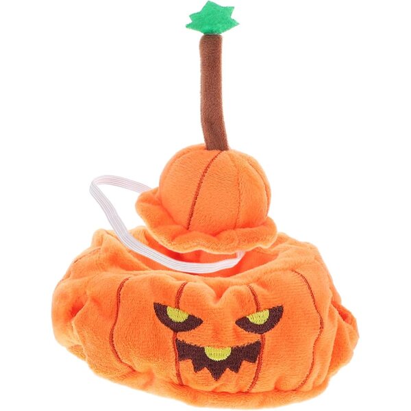 HEMOTON Costume da bambola zucca di Halloween con mini cappuccio per bambole in miniatura