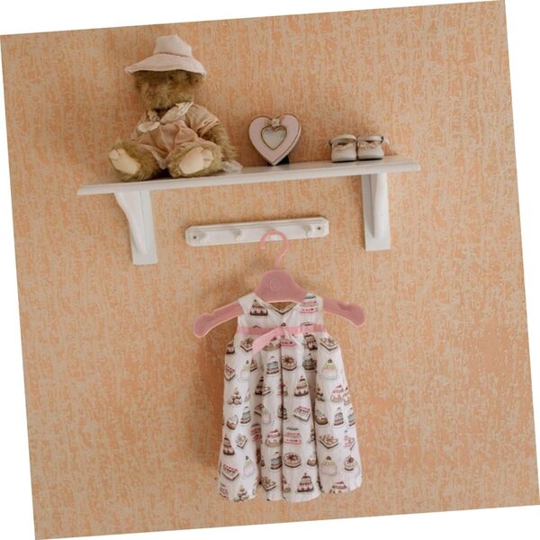 Gatuida 100 Cintres in Plastica per bamboles e Miniature 5,5x3 cm Marrone Chiaro
