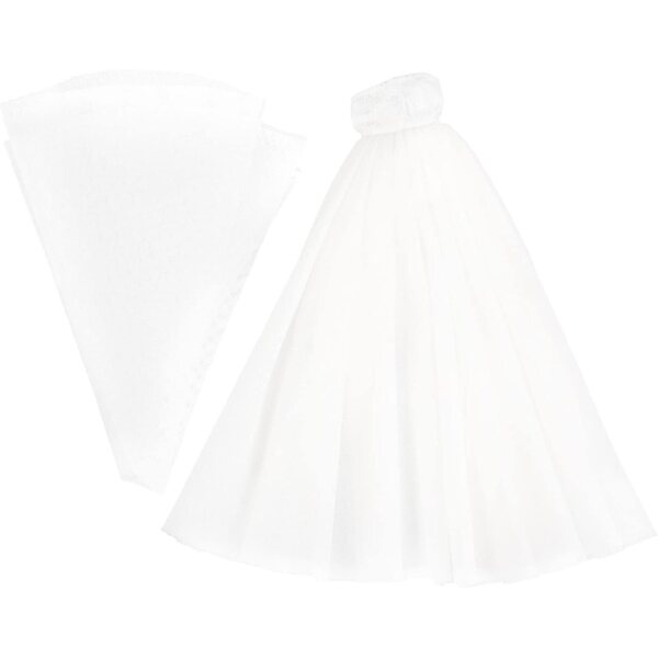 Gatuida Robe de Mariée Miniature Bianca per bambole | Abito di Moda per Bambole 26x23 cm