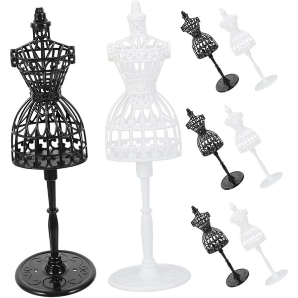 Gatuida 8 Mannequin Miniature per Vestiario Bambole 21x6,5 cm Supporto Robusto