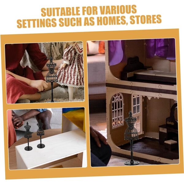Gatuida 8 Mannequin Miniature per Vestiario Bambole 21x6,5 cm Supporto Robusto