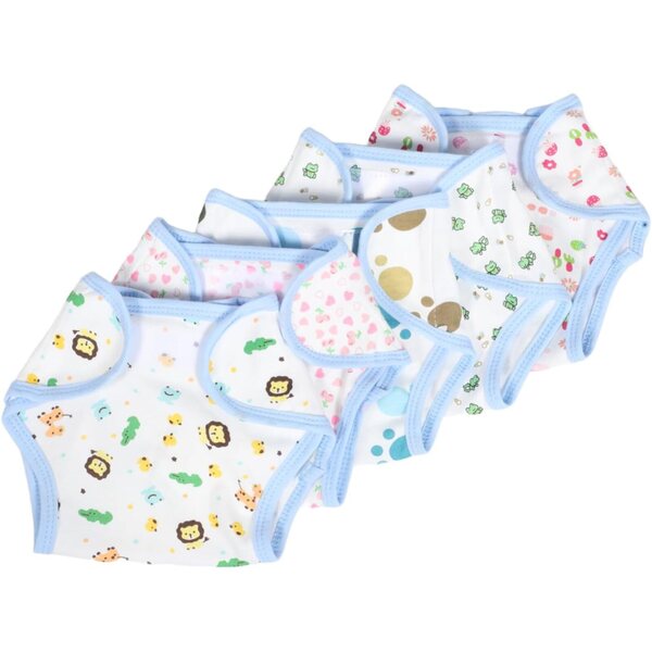 Gatuida Set 5 Pannolini Regolabili Riutilizzabili per Bambole – Accessori Gioco Ruolo