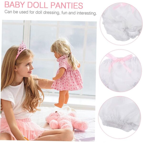 3er-Set Culottes für Puppen 15–20 cm – wiederverwendbares Stoffzubehör für Rollenspiele