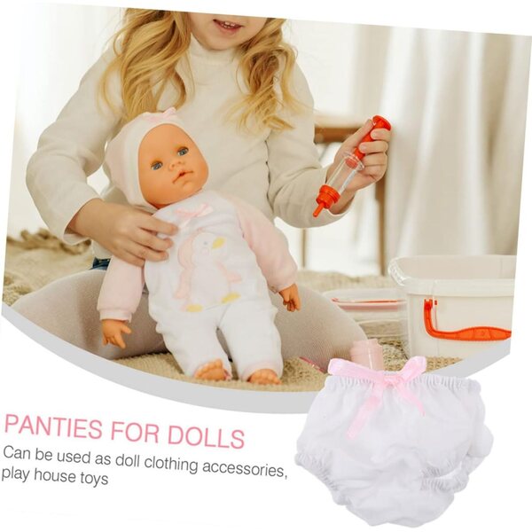 3er-Set Culottes für Puppen 15–20 cm – wiederverwendbares Stoffzubehör für Rollenspiele